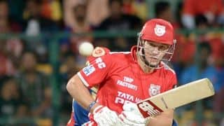 David Miller departs for 7 as Kings XI Punjab lose five wickets against Royal Challengers Bangalore in Match 40 of IPL 2015